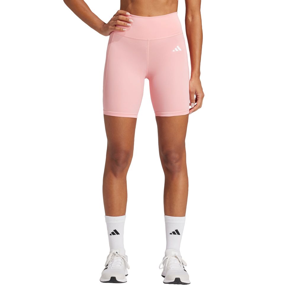 Foto 3 pulgar | Mallas Cortas Adidas  Optime Essentials Stash Pocket 7 Pulgadas Rosa para Mujer