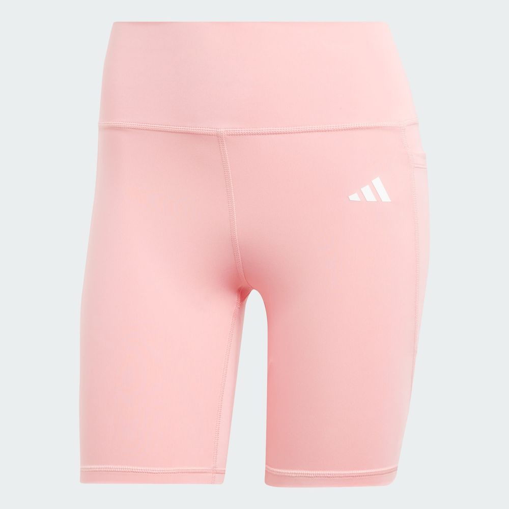 Foto 4 pulgar | Mallas Cortas Adidas  Optime Essentials Stash Pocket 7 Pulgadas Rosa para Mujer