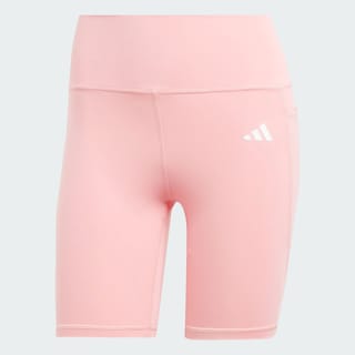 Foto 3 | Mallas Cortas Adidas Optime Essentials Stash Pocket 7 Pulgadas Rosa para Mujer
