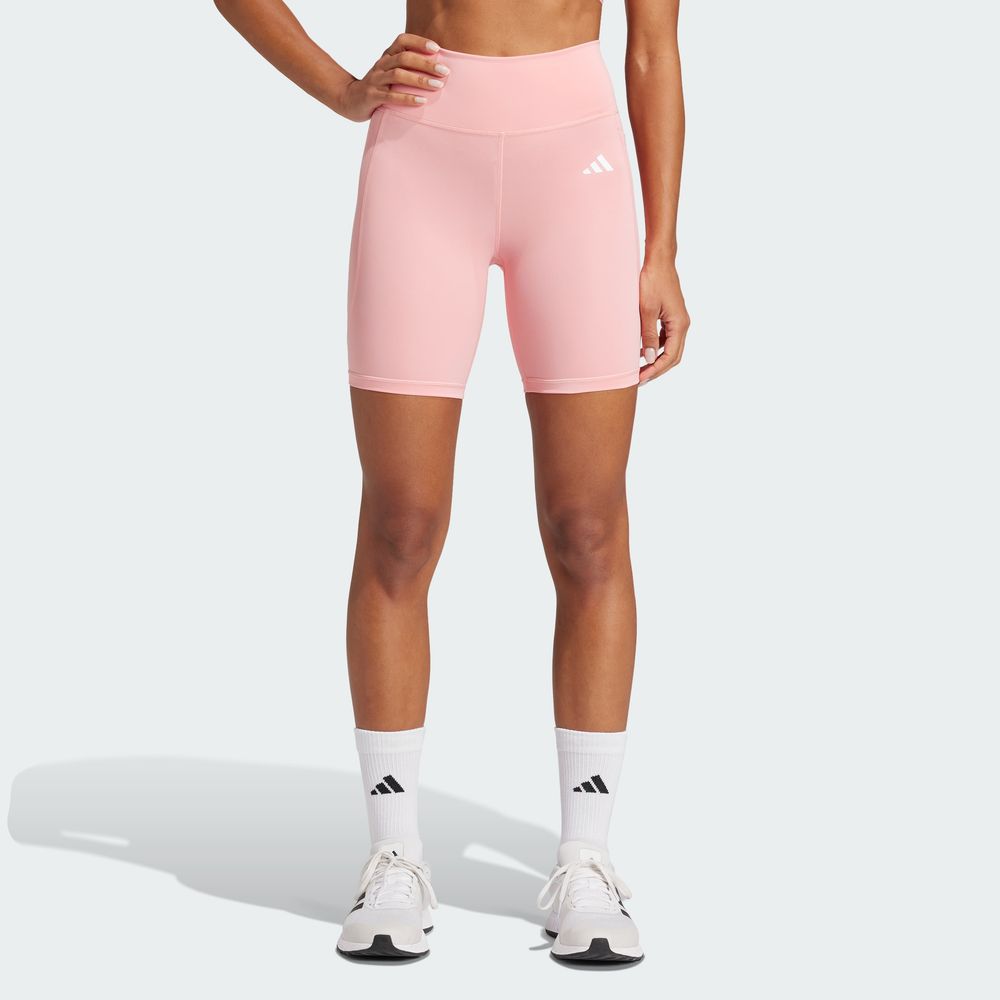 Foto 5 pulgar | Mallas Cortas Adidas  Optime Essentials Stash Pocket 7 Pulgadas Rosa para Mujer