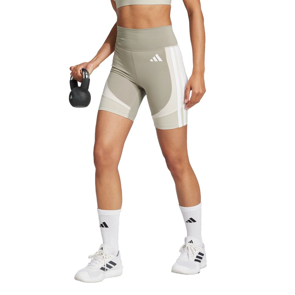 Foto 3 pulgar | Short para Ciclista Adidas We Cb Bike 7in Beige para Mujer
