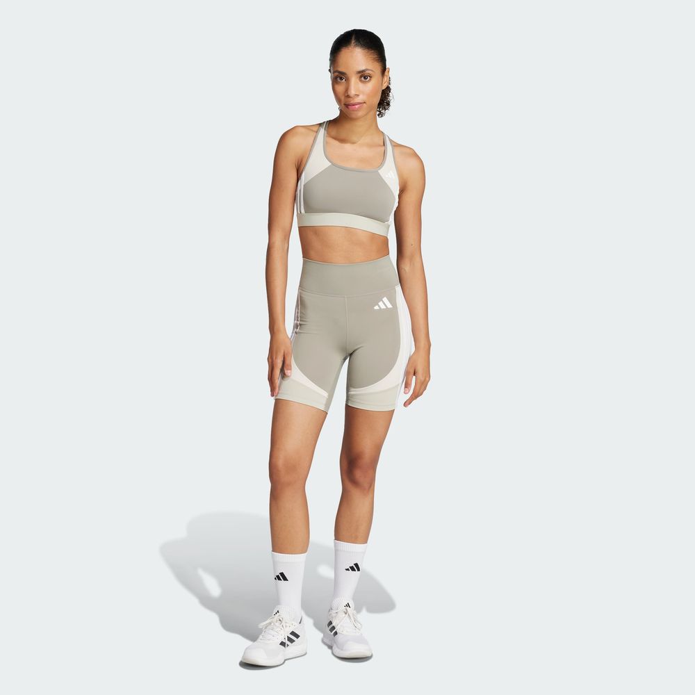 Foto 7 pulgar | Short para Ciclista Adidas We Cb Bike 7in Beige para Mujer