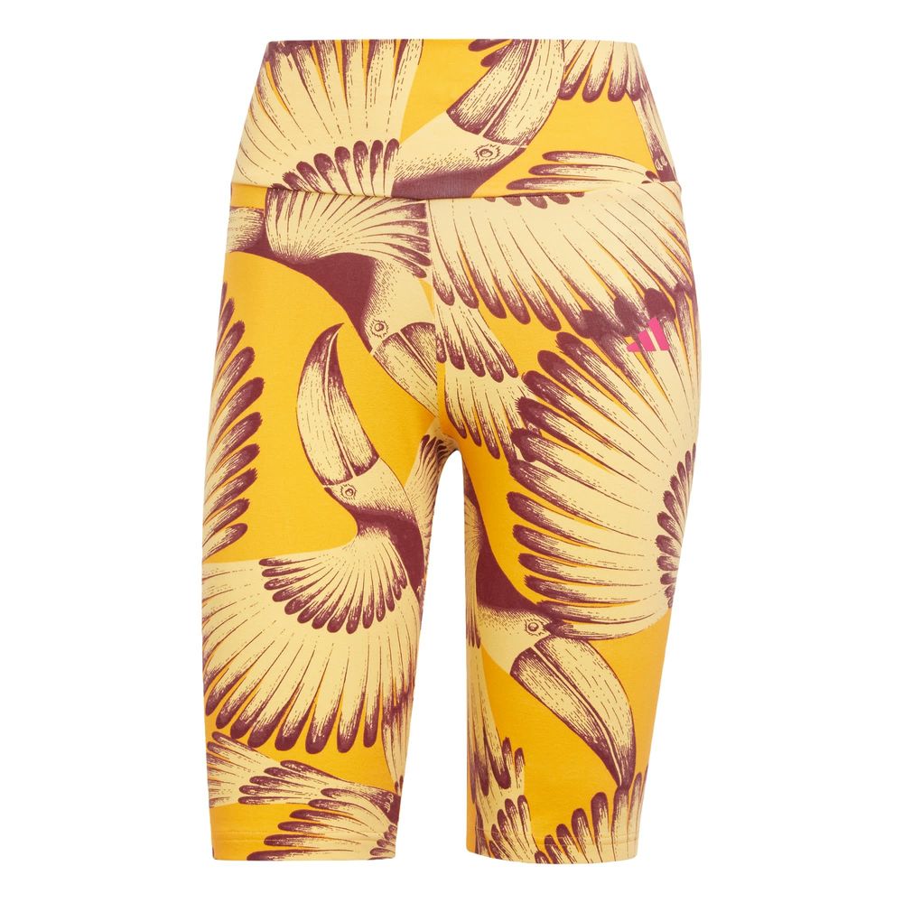 Foto 2 pulgar | Farm Bike Short Adidas Amarillo Mujer