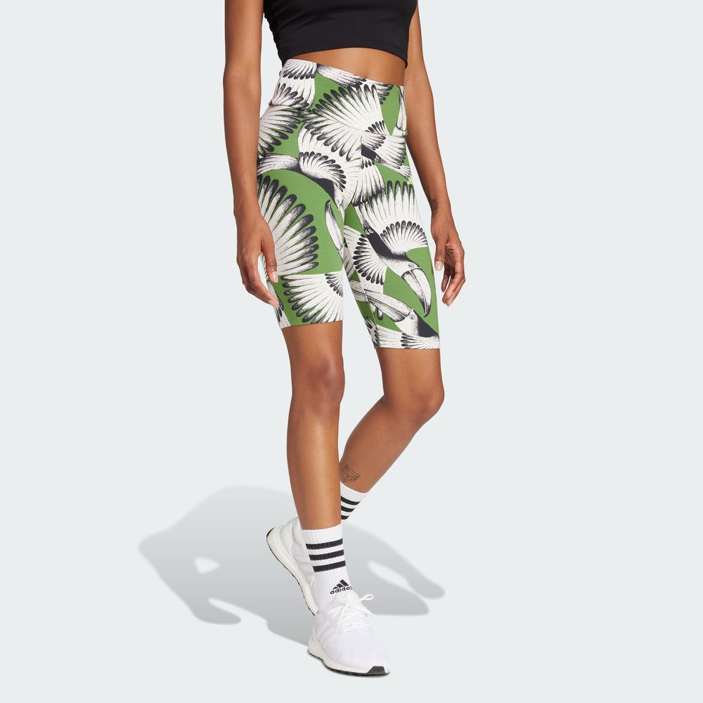 Foto 6 pulgar | Farm Bike Short Adidas Blanco Mujer