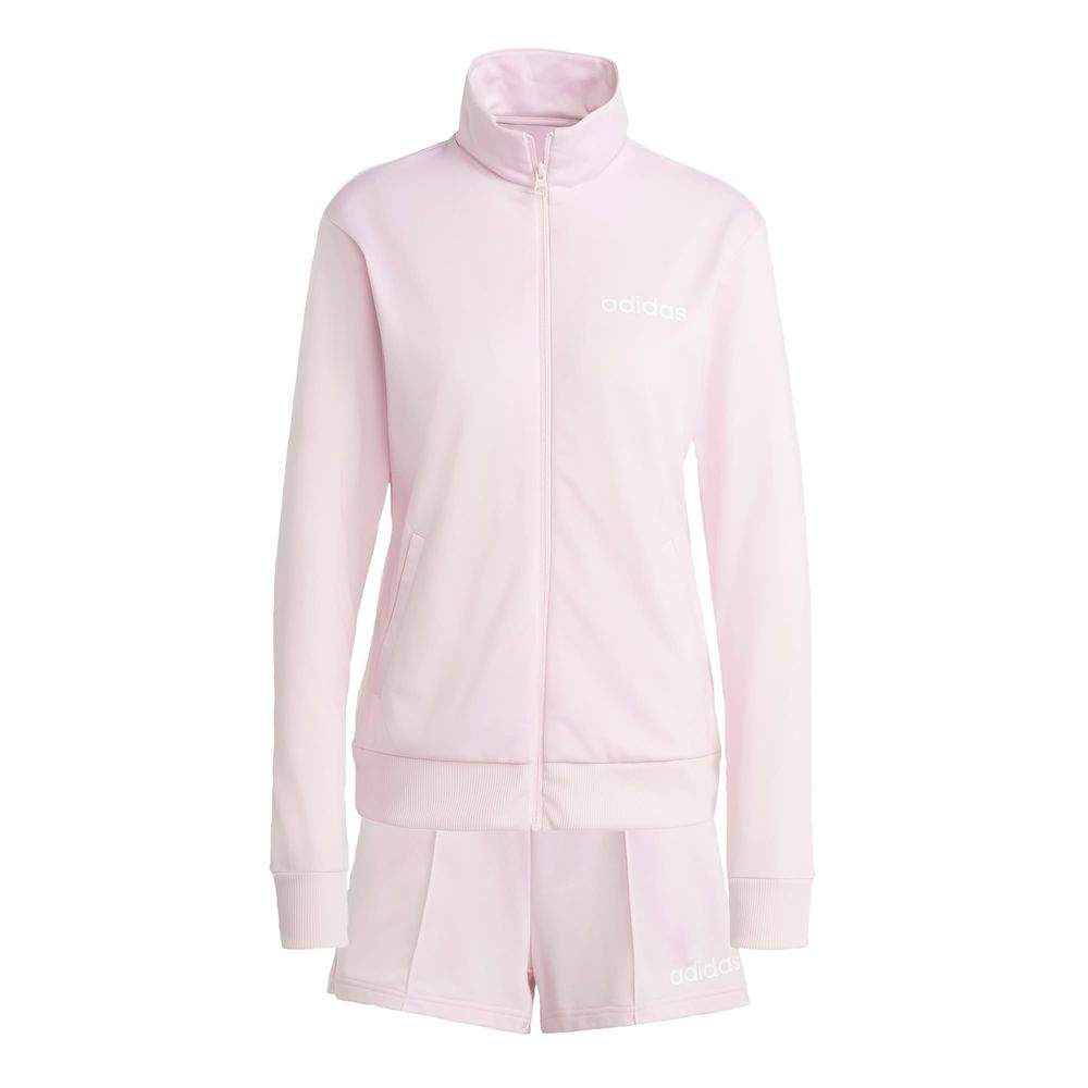 Foto 2 pulgar | Conjunto Essentials Linear Shorts Adidas Rosa Mujer
