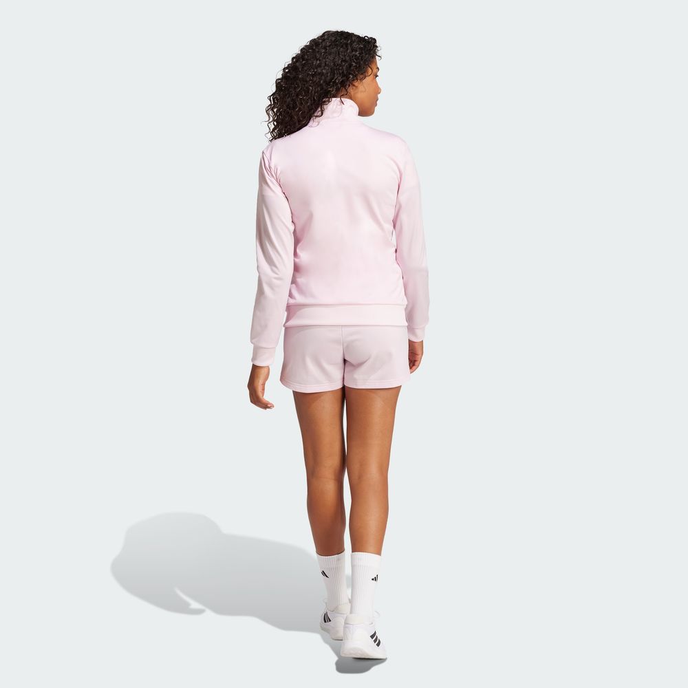 Foto 5 pulgar | Conjunto Essentials Linear Shorts Adidas Rosa Mujer