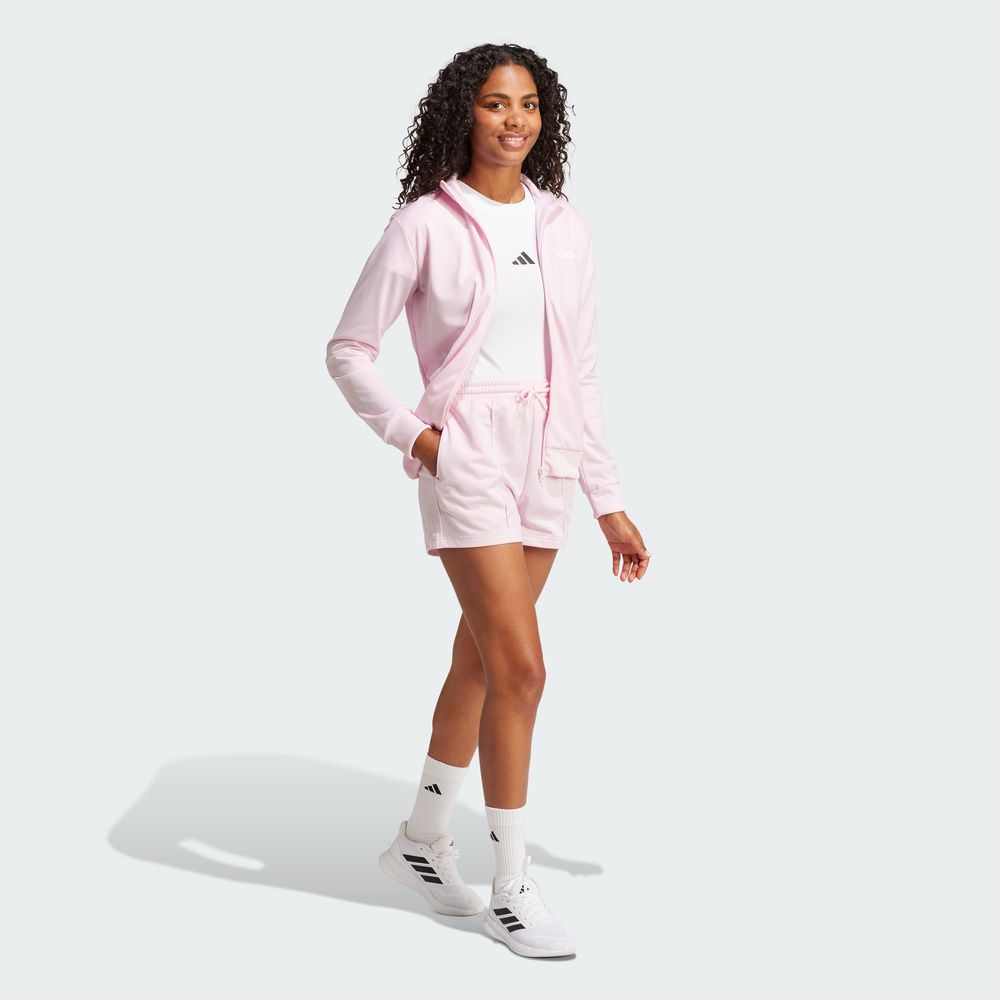 Foto 6 pulgar | Conjunto Essentials Linear Shorts Adidas Rosa Mujer