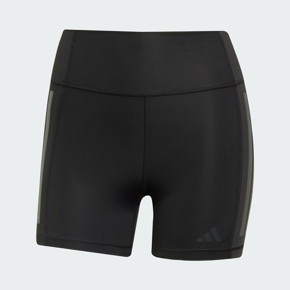 Foto 4 pulgar | Mallas Cortas 1/4 Optime 3 Franjas Corte Alto Adidas Negro Mujer