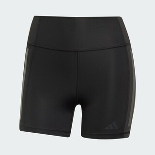 Foto 3 | Mallas Cortas 1/4 Optime 3 Franjas Corte Alto Adidas Negro Mujer