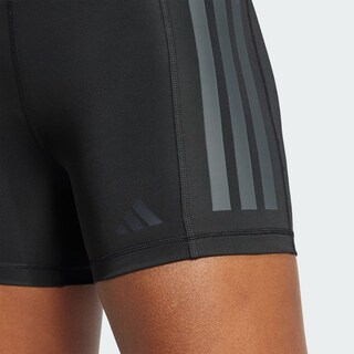 Foto 8 | Mallas Cortas 1/4 Optime 3 Franjas Corte Alto Adidas Negro Mujer