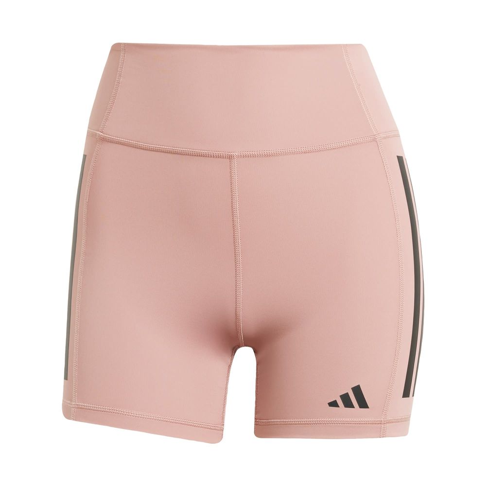 Mallas Cortas 1/4 Optime 3 Franjas Adidas Rosa Mujer