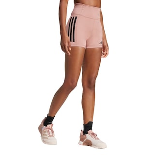 Foto 2 | Mallas Cortas 1/4 Optime 3 Franjas Adidas Rosa Mujer