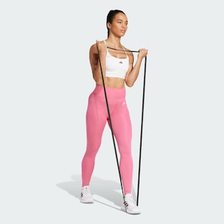 Foto 5 | Mallas Largas Optime Essentials Stash Pocket Adidas Rosa para Mujer