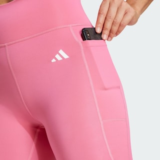 Foto 8 | Mallas Largas Optime Essentials Stash Pocket Adidas Rosa para Mujer