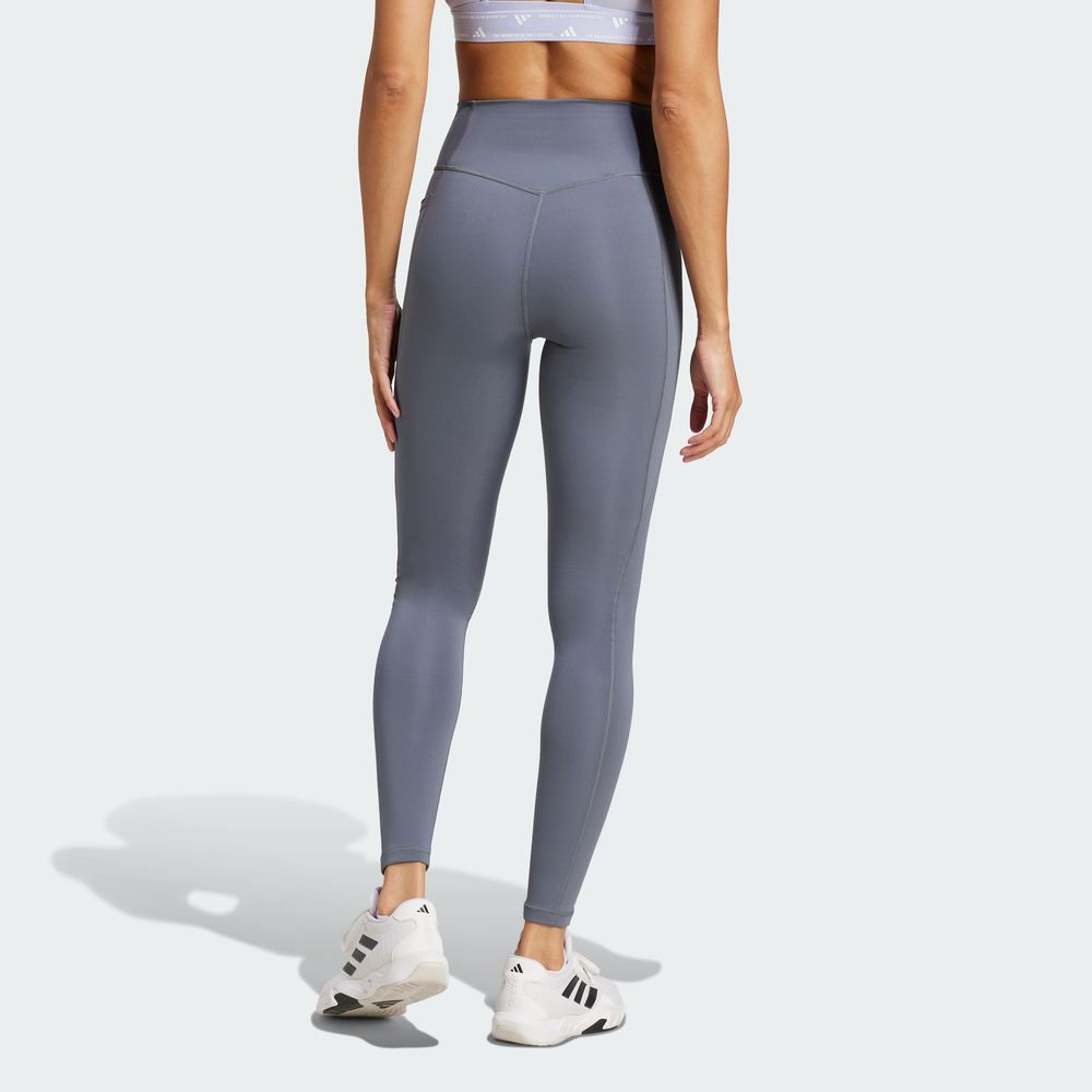 Foto 5 pulgar | Mallas Largo Completo Optime Essentials Stash Pocket Adidas Negro Mujer