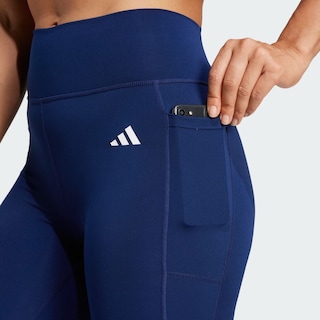 Foto 7 | Mallas Largas Optime Essentials Stash Pocket Adidas Azul para Mujer