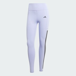 Foto 3 | Mallas Optime 3 Franjas Largo Completo Corte Alto Adidas Violeta para Mujer