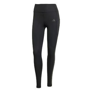 Foto 1 | Mallas Optime 3 Franjas Largo Completo Corte Alto Adidas Negras para Mujer