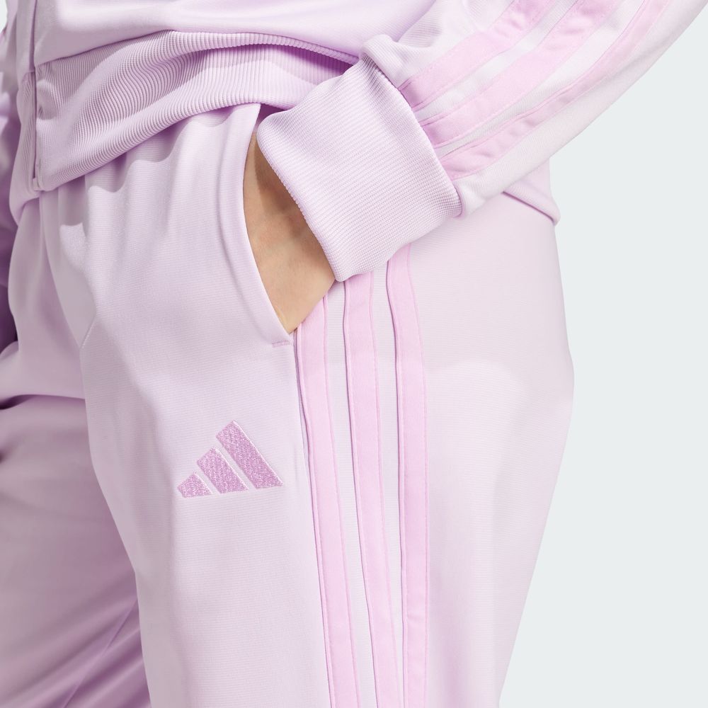 Foto 6 pulgar | Conjunto Deportivo Essentials 3 Rayas Adidas Violeta Mujer