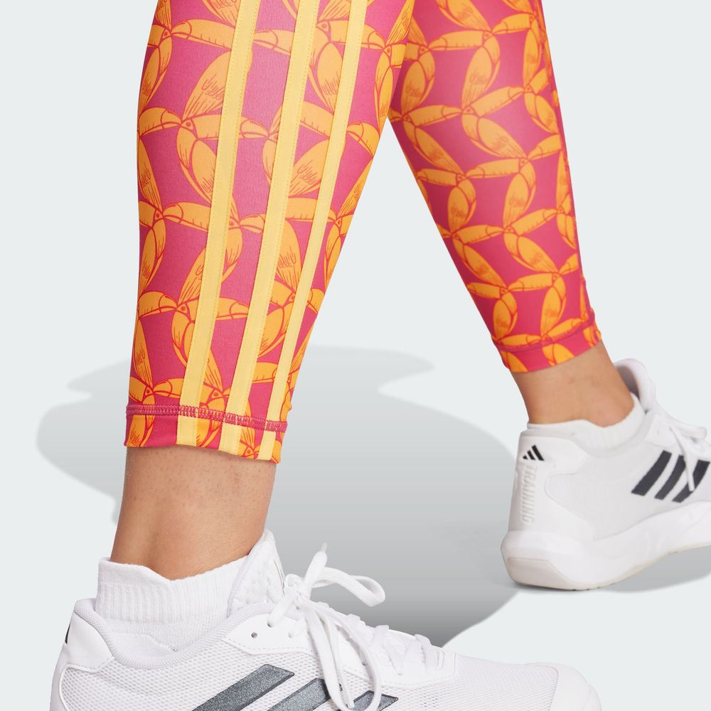 Foto 8 pulgar | Mallas Adidas X Farm Rio 7/8 Adidas Naranja Mujer