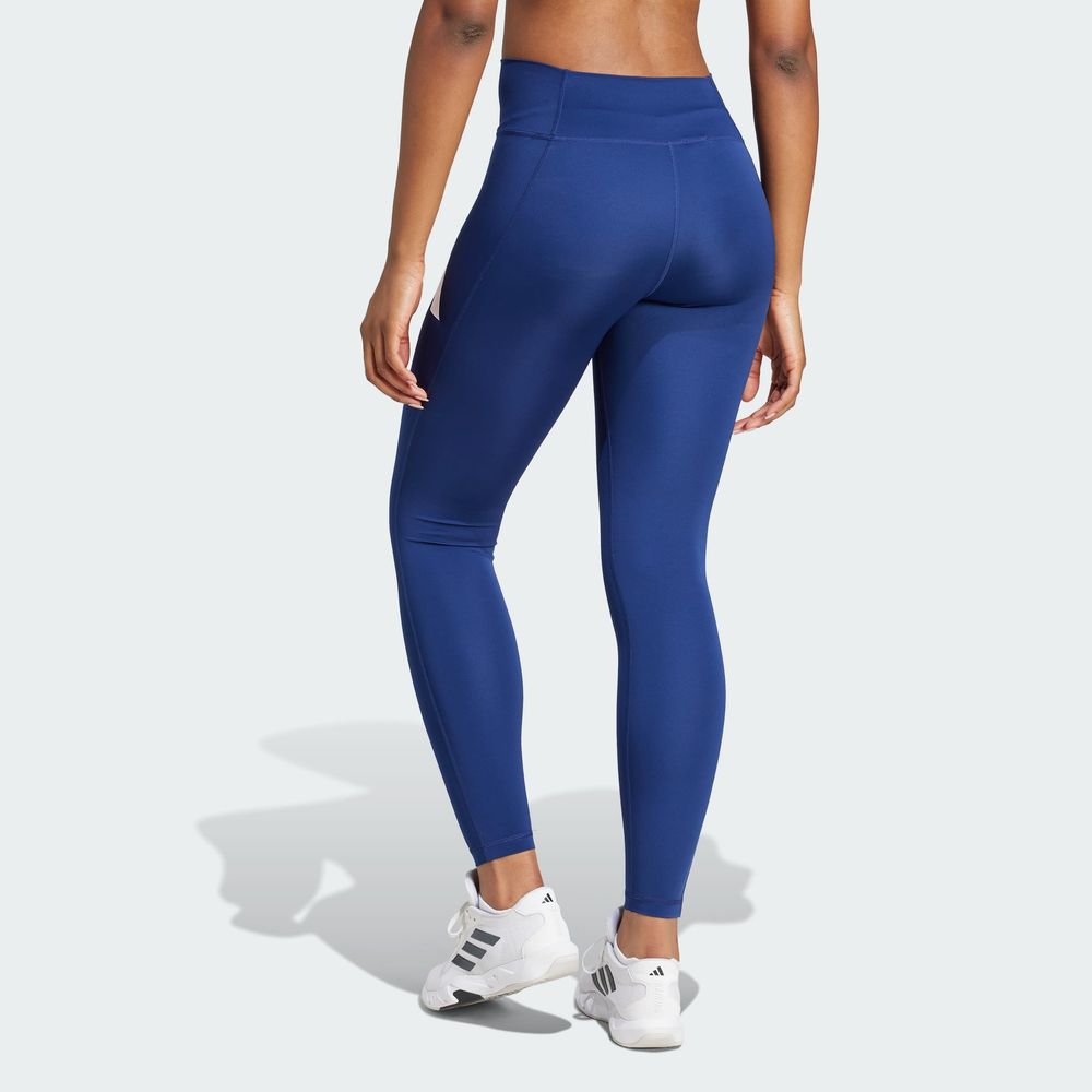 Foto 5 pulgar | Mallas Largas Train Essentials Logo Grande Corte Alto Adidas Azul Mujer