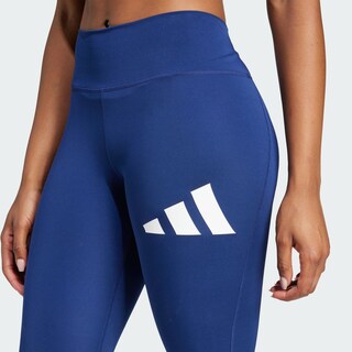 Foto 8 | Mallas Largas Train Essentials Logo Grande Corte Alto Adidas Azul Mujer
