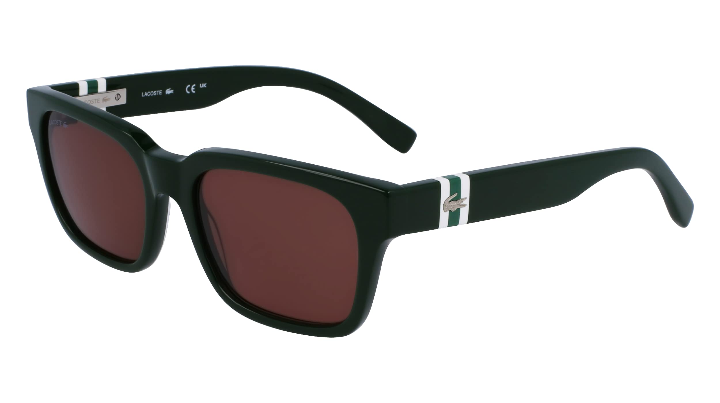 Foto 3 pulgar | Gafas De Sol Lacoste L6007s Verde Oscuro/marrón Para Hombre - Venta Internacional.