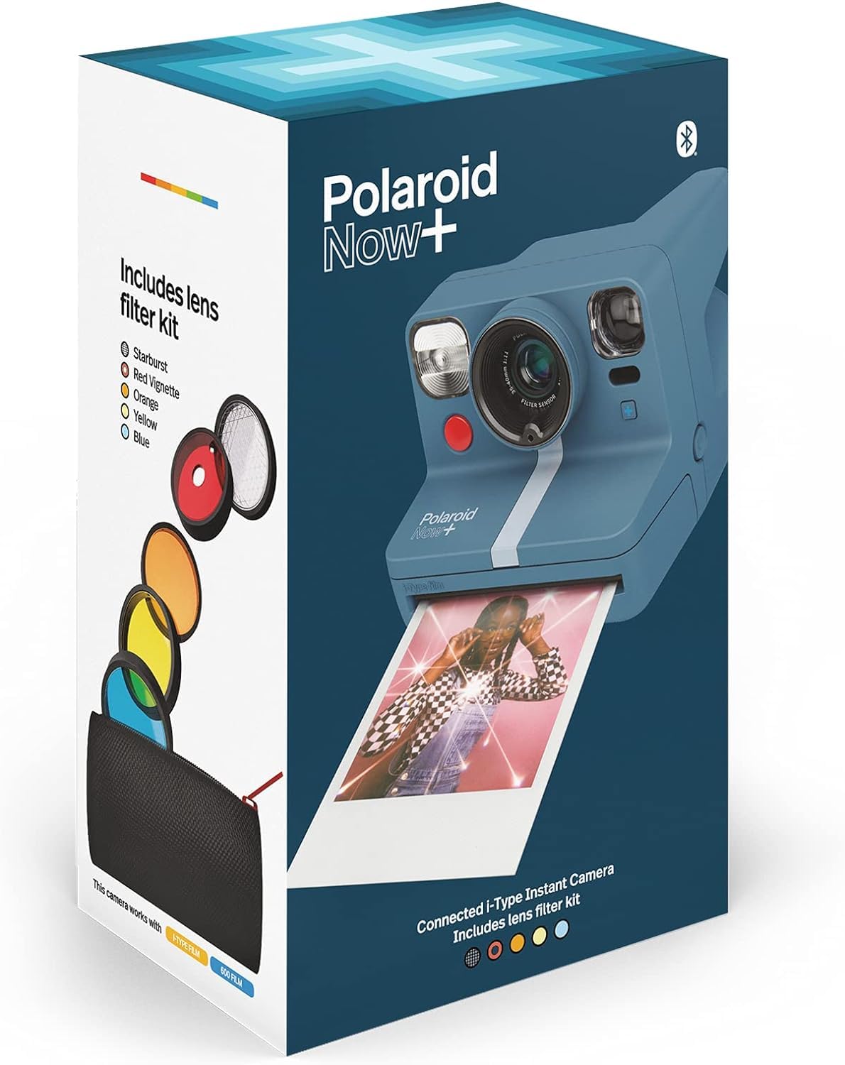 Foto 7 | Cámara De Película Instantánea Polaroid Now+ Bluetooth I-type Azul Gris - Venta Internacional.