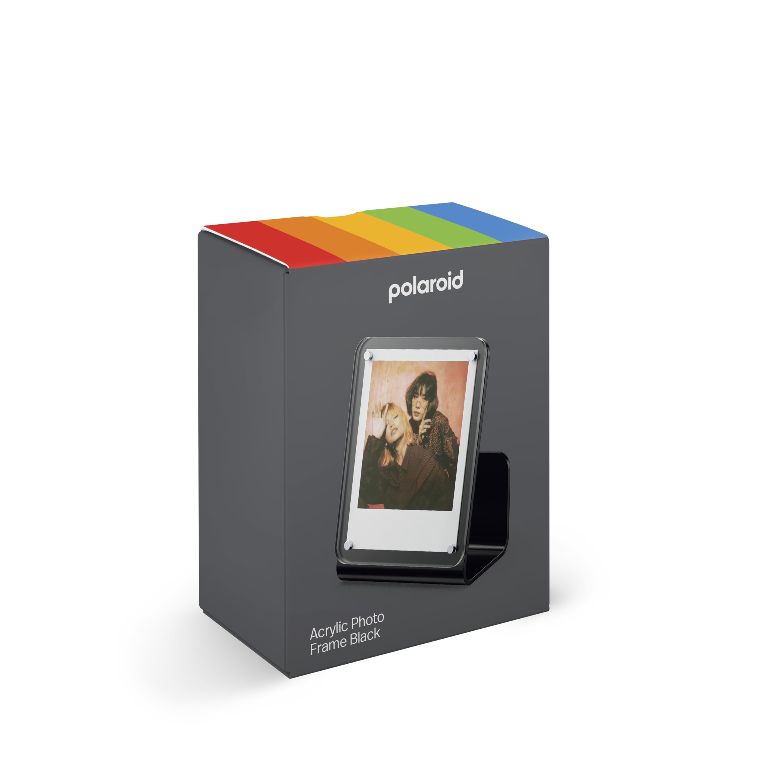 Foto 3 | Marco De Fotos Polaroid Acrílico Negro En Forma De L Con Almacenamiento De Fotos - Venta Internacional.