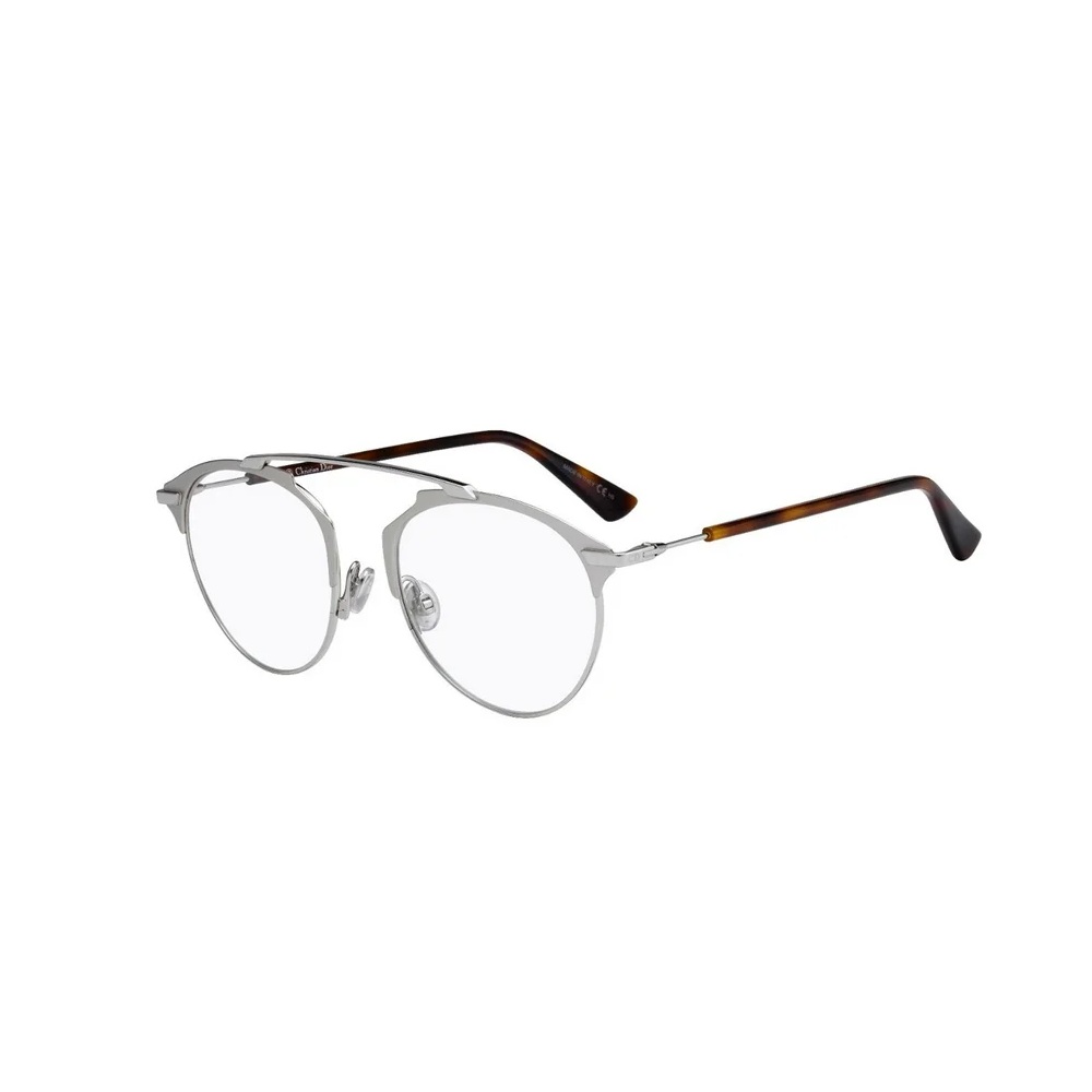 Armazon Oftalmico Dior So Real O 010 50mm Plateado Havana