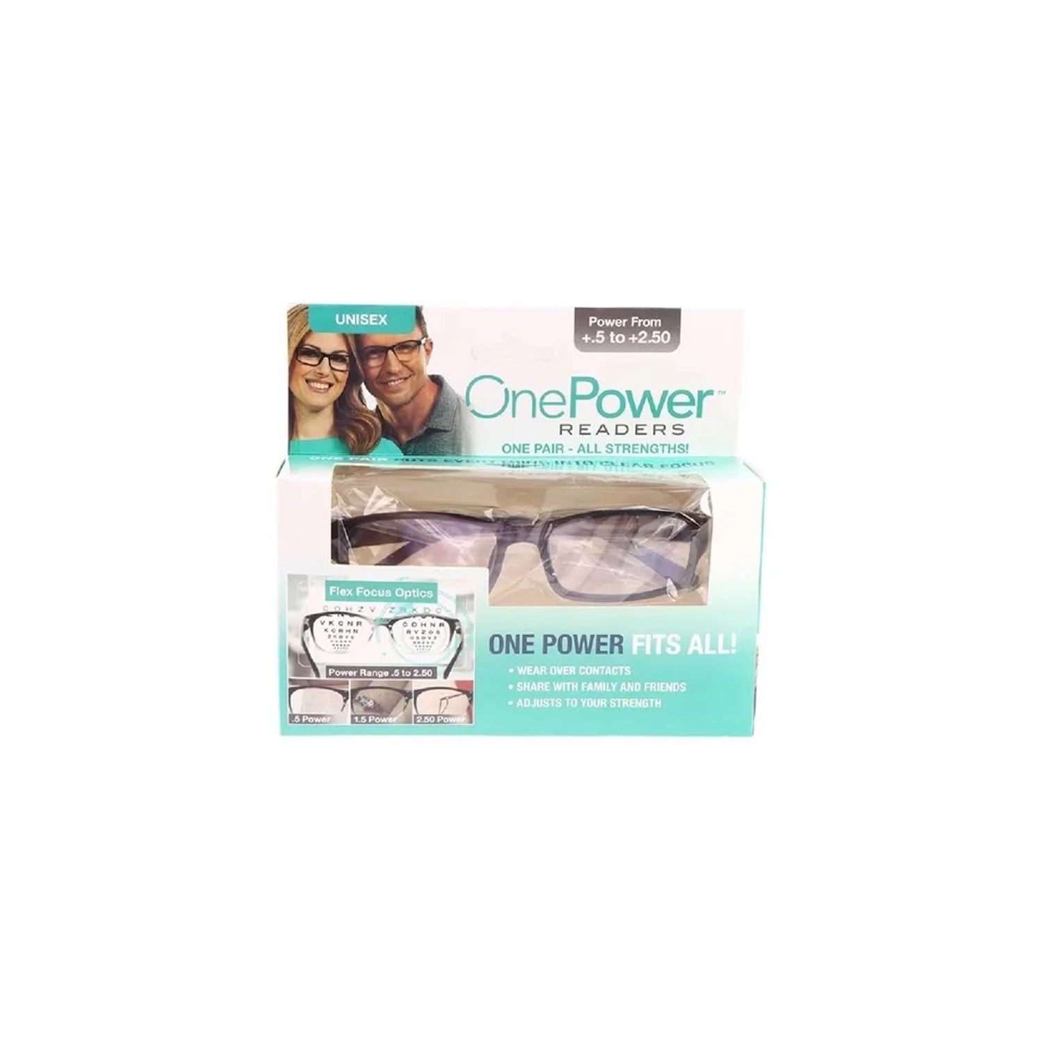 Foto 2 pulgar | Gafas De Lectura Onepower Autofocus +0.5 A +2.50 Rectangulares - Venta Internacional.
