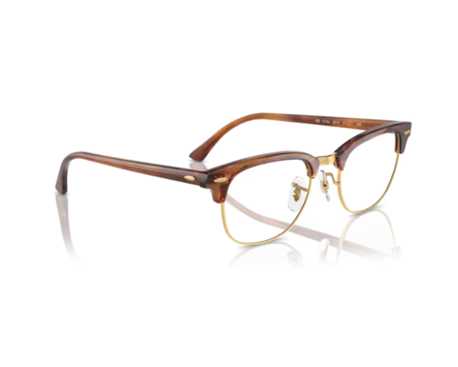 Foto 5 pulgar | Ray Ban Clubmaster 0rx5154 8375 - Marrón A Rayas 53-21-145