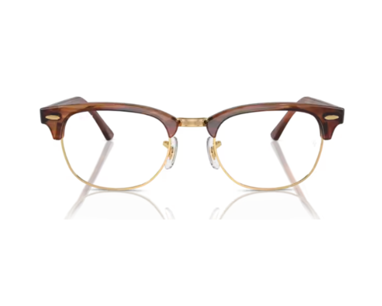 Foto 6 pulgar | Ray Ban Clubmaster 0rx5154 8375 - Marrón A Rayas 53-21-145
