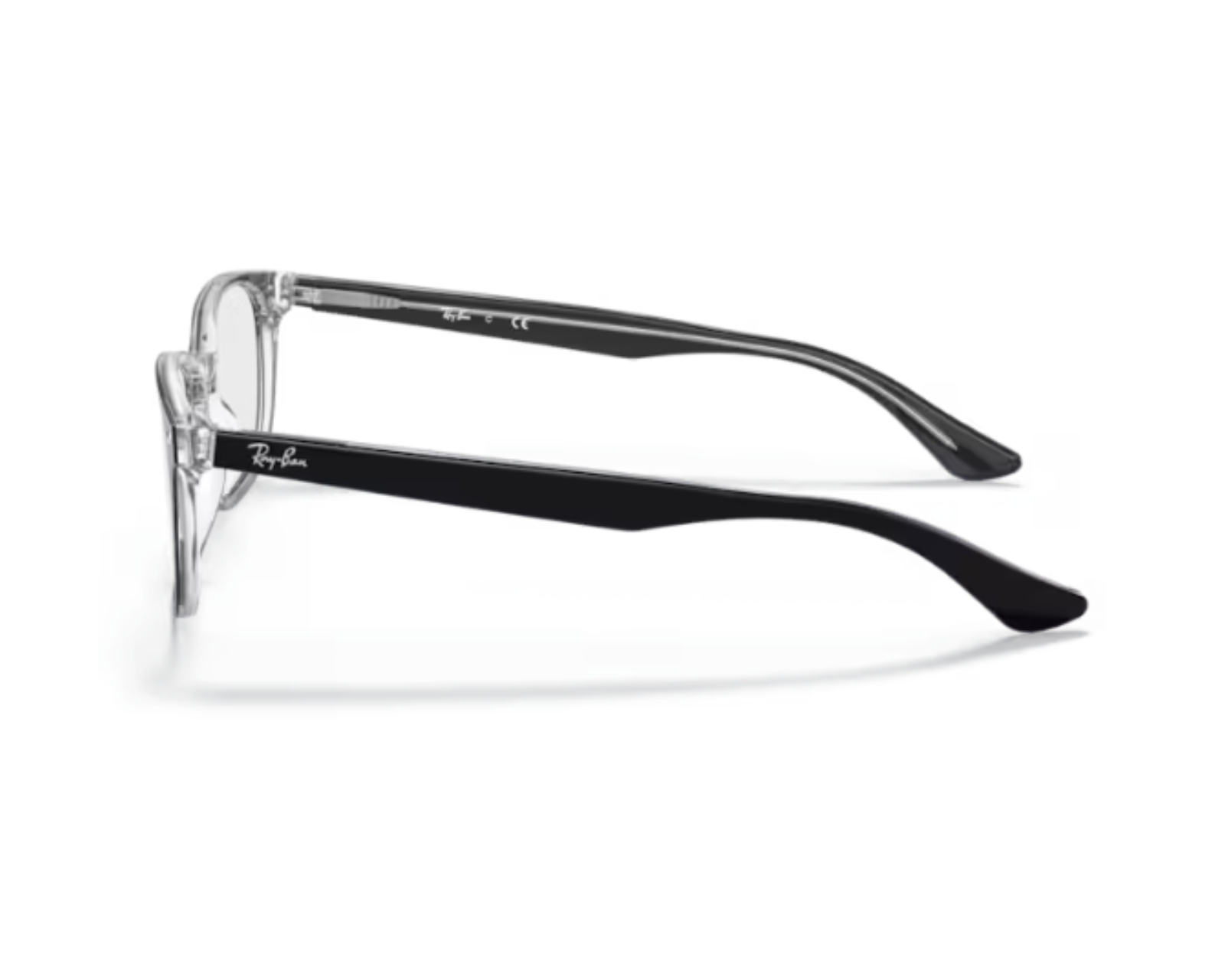 Foto 3 pulgar | Ray Ban 0rx5375 2034 - Negro Sobre Traslúcido 56-18-145