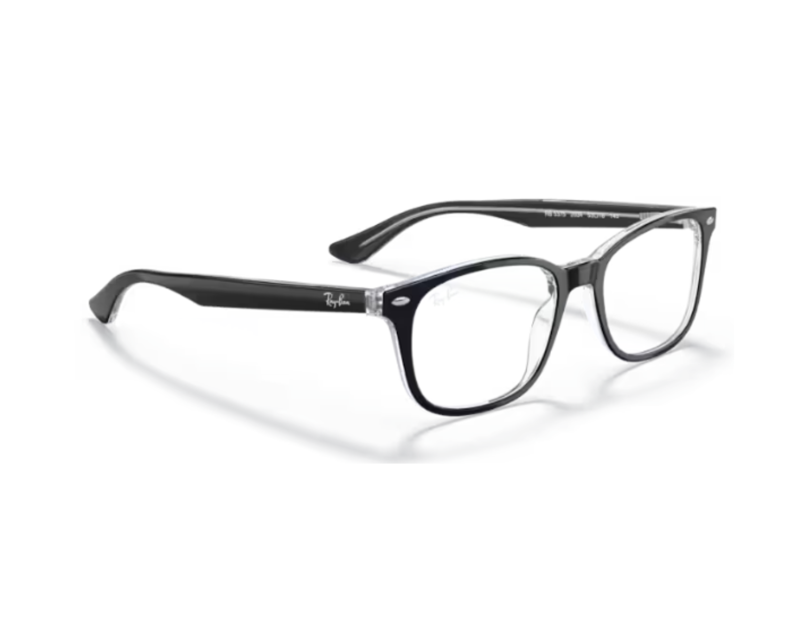 Foto 4 pulgar | Ray Ban 0rx5375 2034 - Negro Sobre Traslúcido 56-18-145