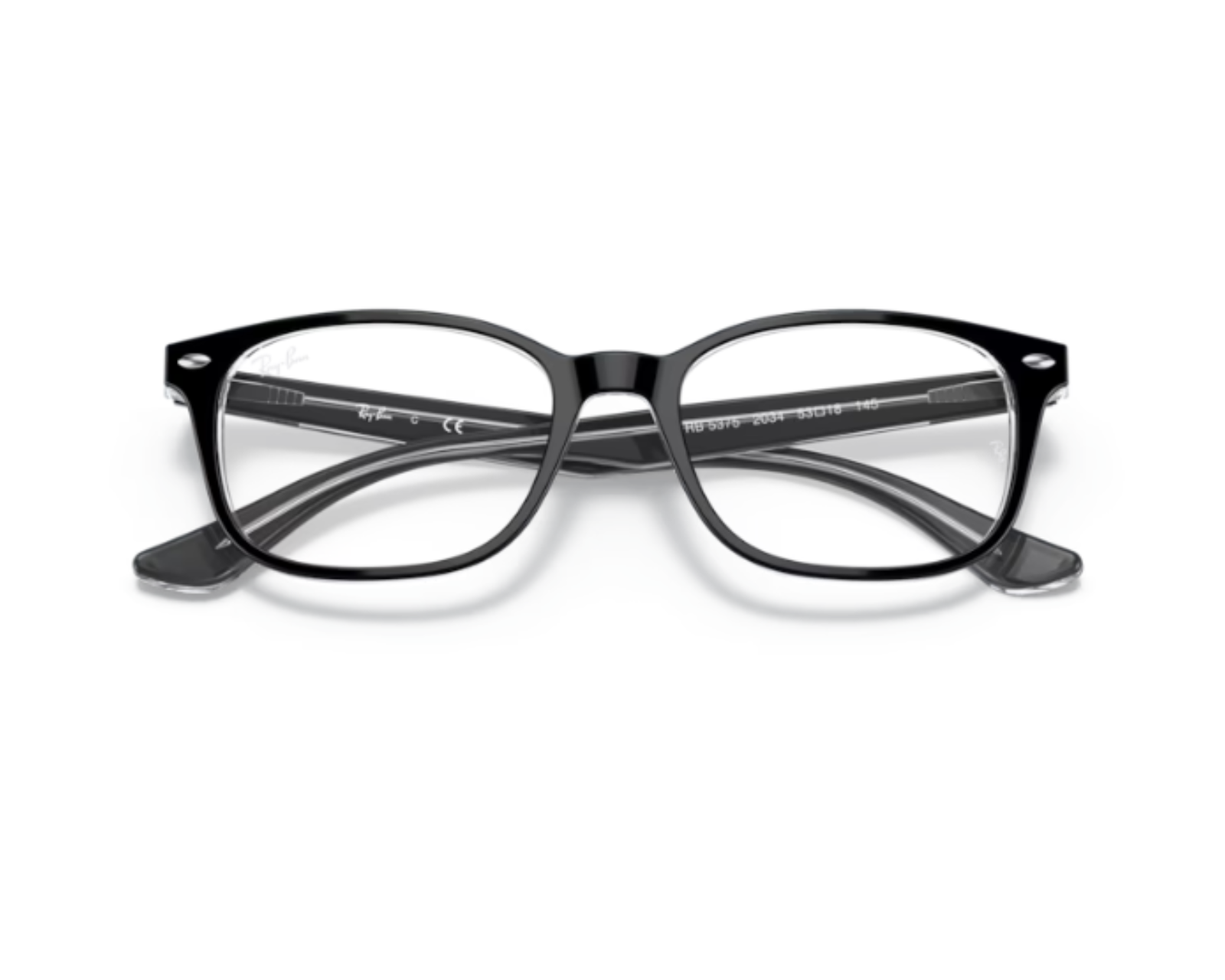 Foto 6 pulgar | Ray Ban 0rx5375 2034 - Negro Sobre Traslúcido 56-18-145