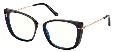 Foto 1 | Anteojos Tom Ford Ft 5816-b Negro Brillante/oro Rosa Para Mujer - Venta Internacional.