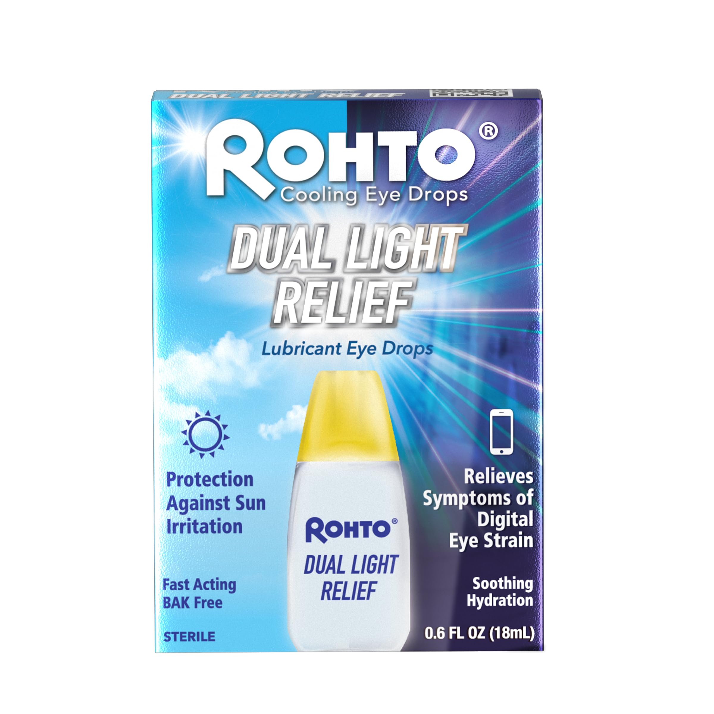 Foto 1 | Gotas Para Ojos Rohto Dual Light Relief  18 Ml  Sun & Digital Strain - Venta Internacional.