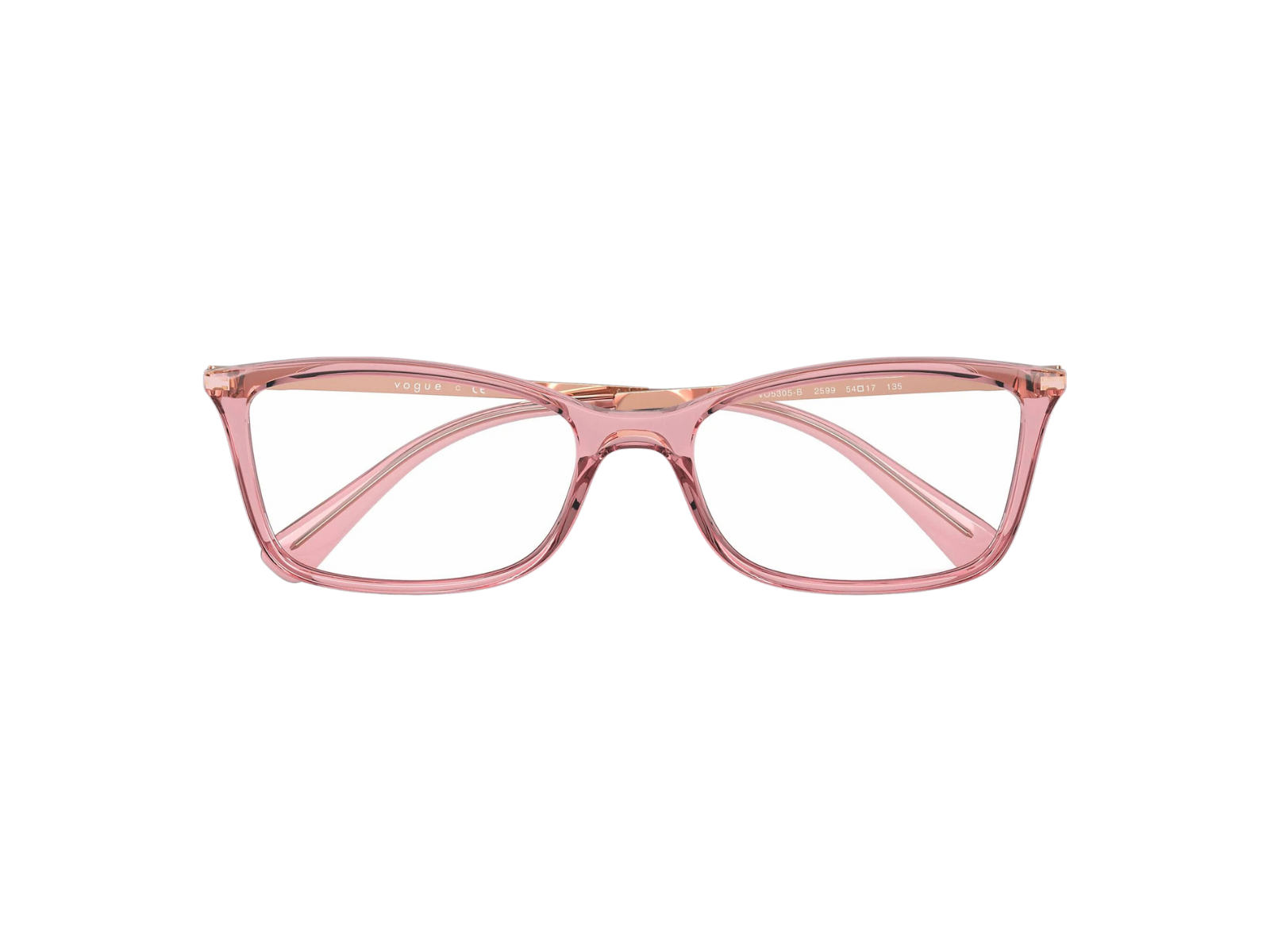 Foto 4 | Armazón Oftálmico Vogue Vo 5305b 2599 Rosa Transparente