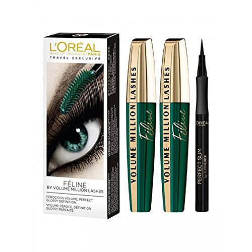 Foto 2 pulgar | Set De Maquillaje L'oreal Paris Feline Volume Million Lashes - Venta Internacional.