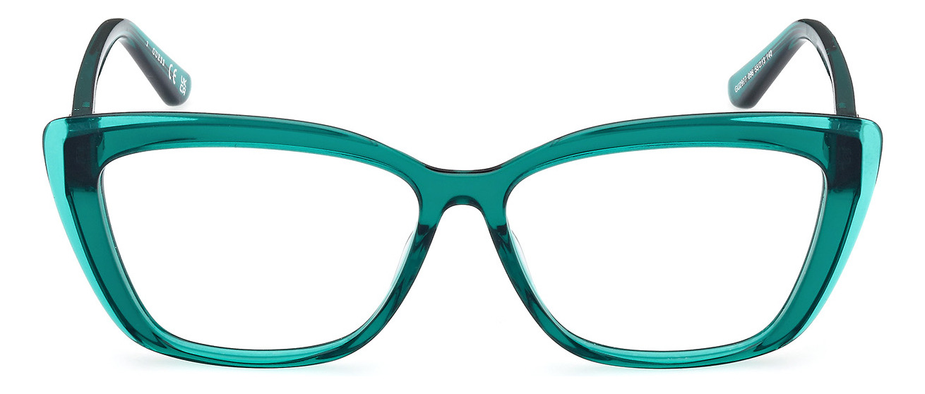 Foto 2 pulgar | Lentes Oftálmicos  Gu2977 Shiny Dark Green Guess