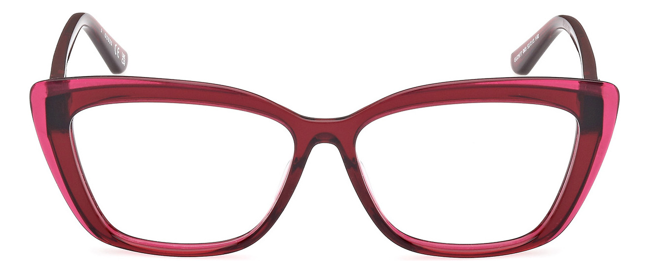 Lentes Oftálmicos  Gu2977 Shiny Bordeaux Guess