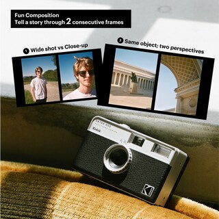 Foto 7 | Cámara De Cine Kodak Ektar H35 De Medio Marco, 35 Mm, Reutilizable, Arena - Venta Internacional.