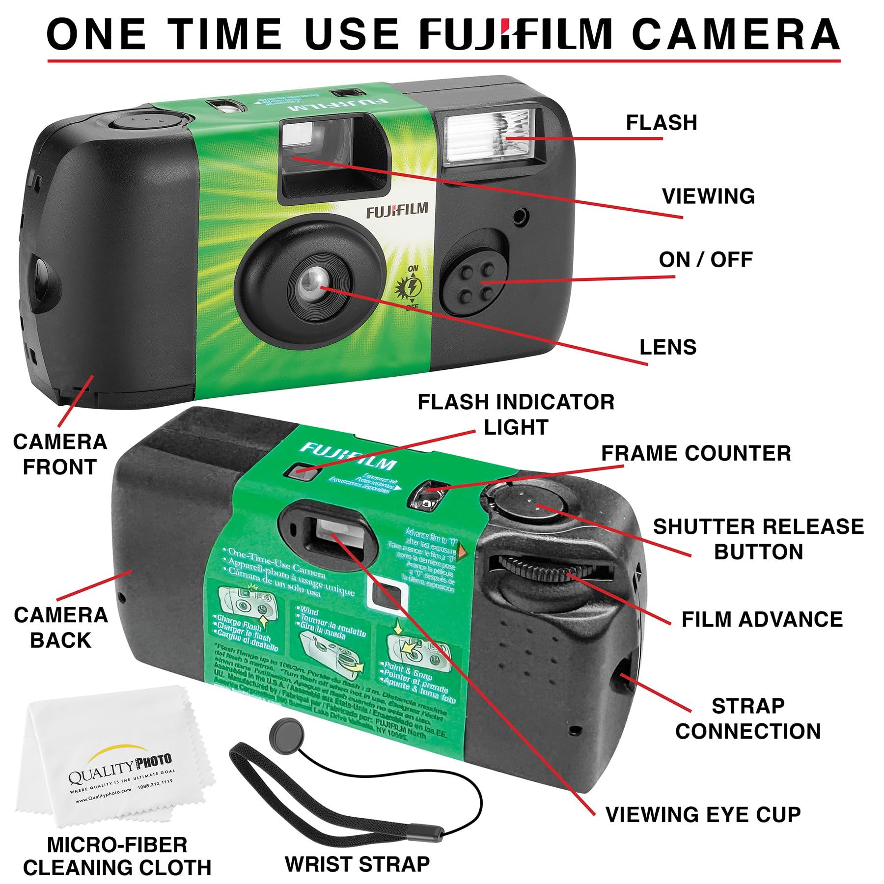 Foto 3 pulgar | Cámara Desechable Fujifilm Quicksnap Flash 400 De 35 Mm (paquete De 6) - Venta Internacional.