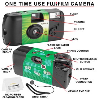 Foto 2 | Cámara Desechable Fujifilm Quicksnap Flash 400 De 35 Mm (paquete De 6) - Venta Internacional.