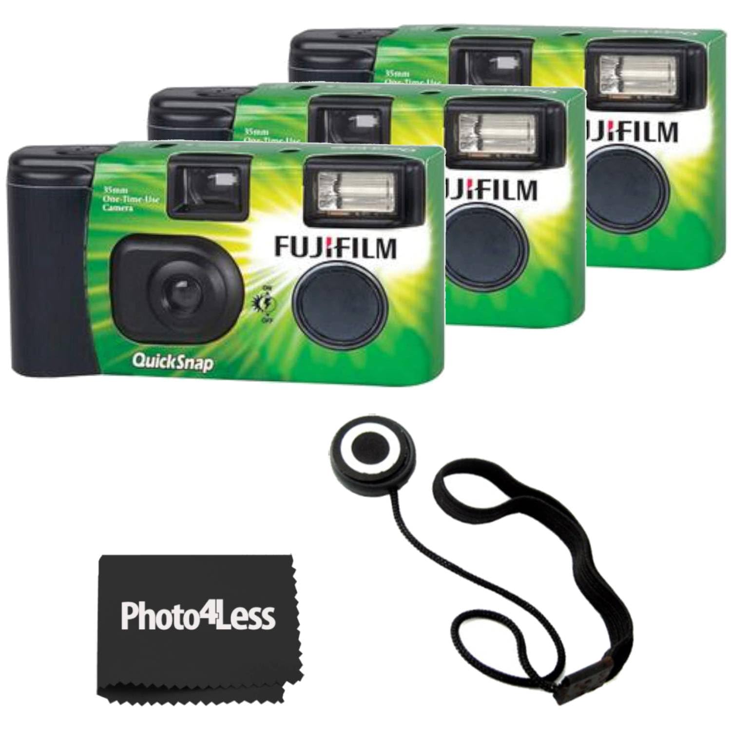 Foto 2 pulgar | Cámara Desechable Fujifilm Quicksnap Flash 400 35mm 3 piezas - Venta Internacional