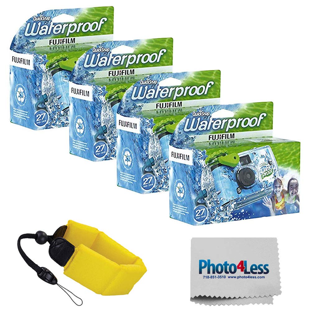 Cámara Desechable Fujifilm Quick Snap Impermeable 35 mm 4 Piezas - Venta Internacional