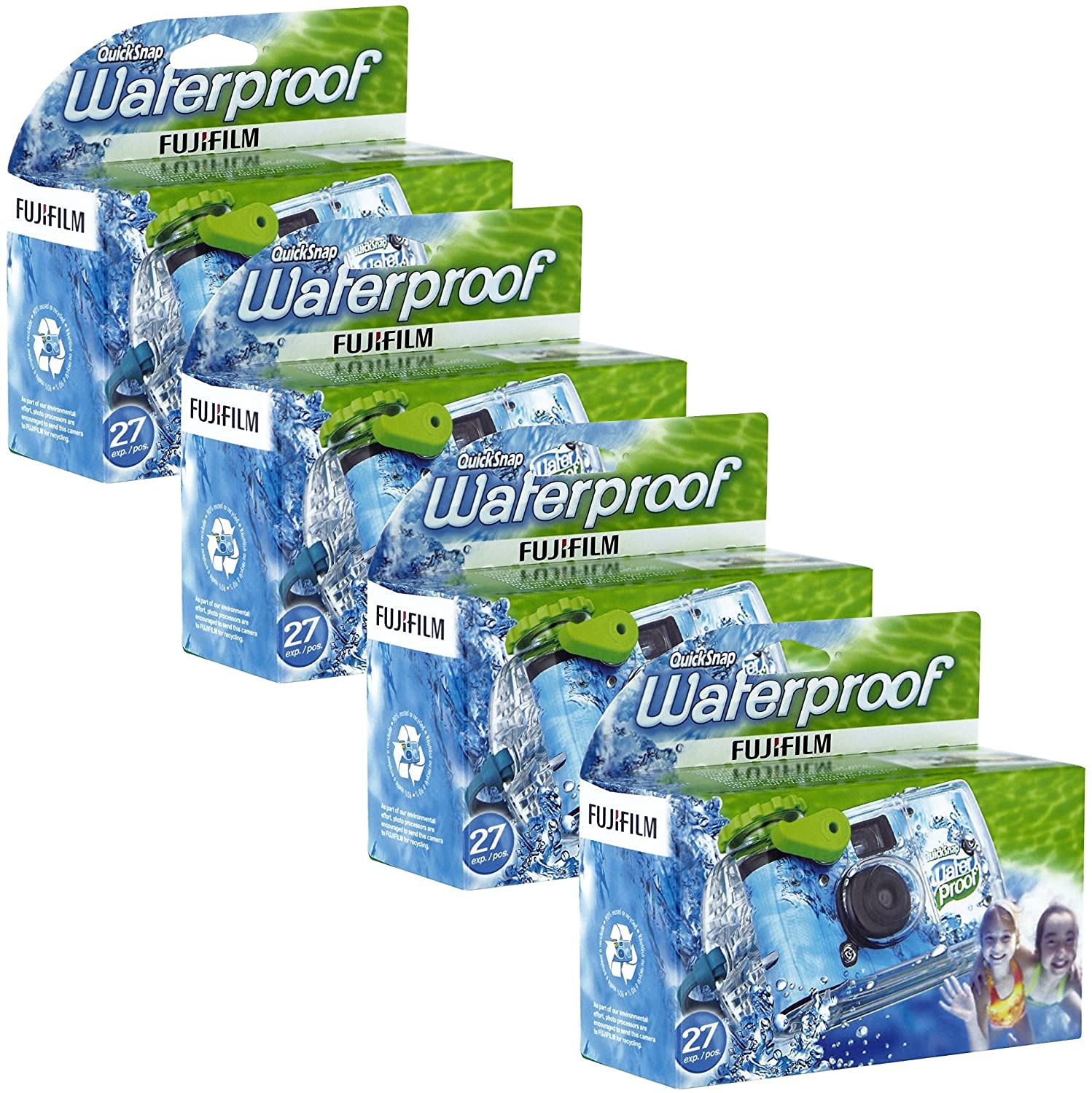 Foto 1 | Cámara Fujifilm Quick Snap Impermeable De 35 Mm, Paquete De 4 - Venta Internacional.