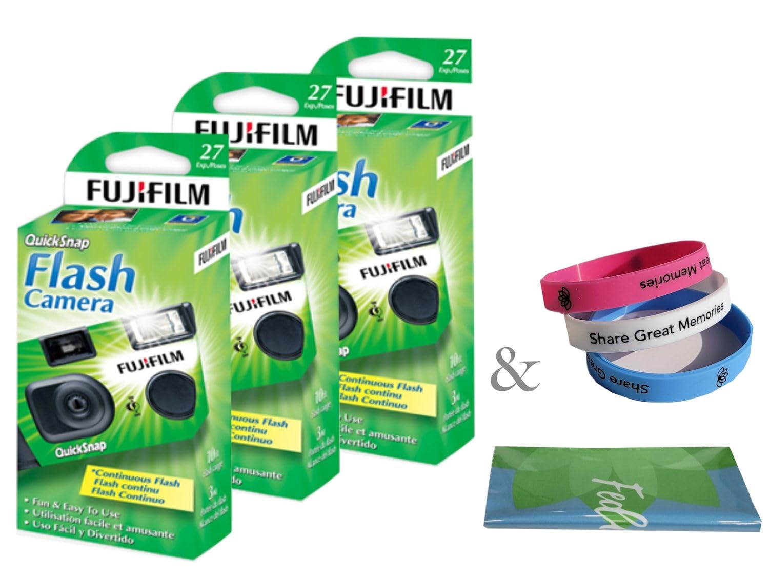 Foto 2 pulgar | Cámara Desechable Fujifilm Quicksnap Flash 400 De 35 Mm (paquete De 3) - Venta Internacional.