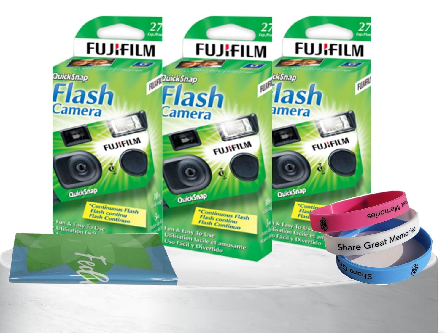 Foto 3 pulgar | Cámara Desechable Fujifilm Quicksnap Flash 400 De 35 Mm (paquete De 3) - Venta Internacional.